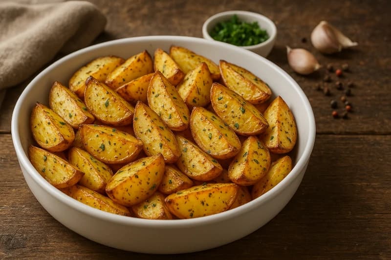 Batatas ao Forno Douradas e Saborosas
