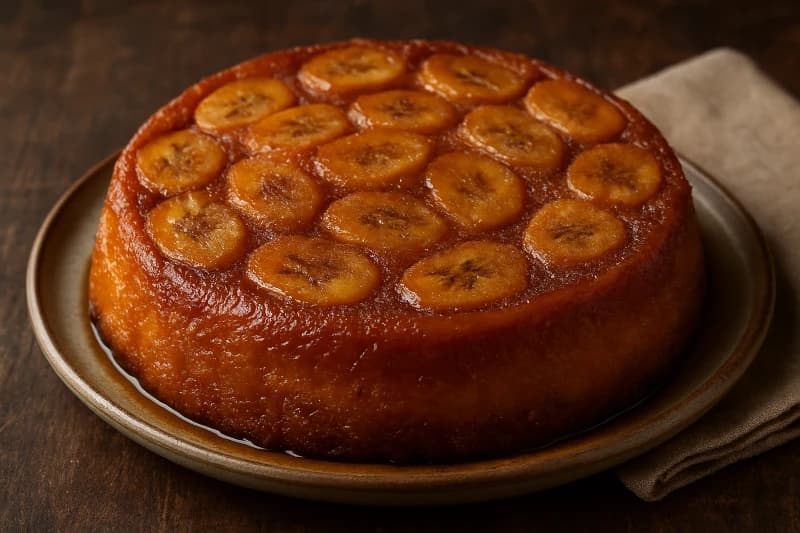 Bolo de Banana Caramelizado