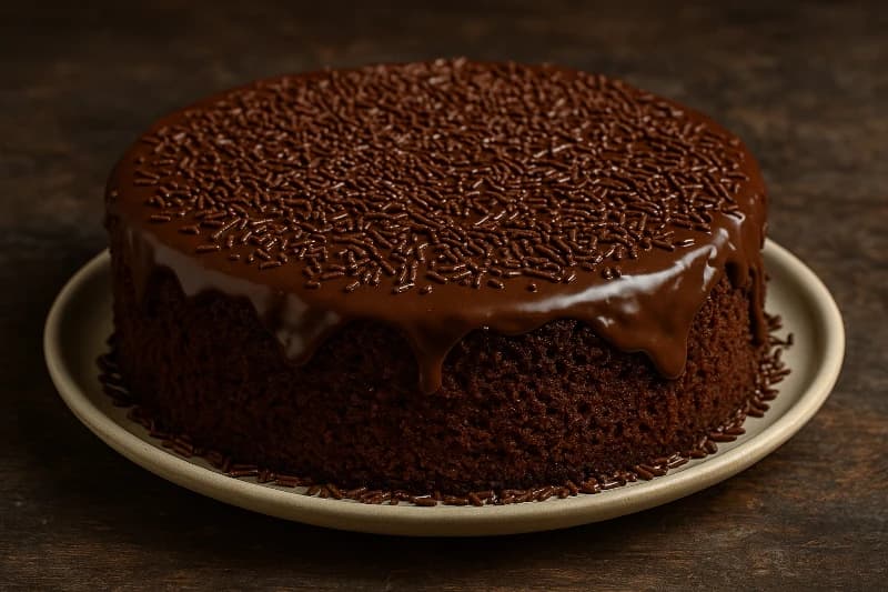 Bolo Brigadeirudo Cremoso