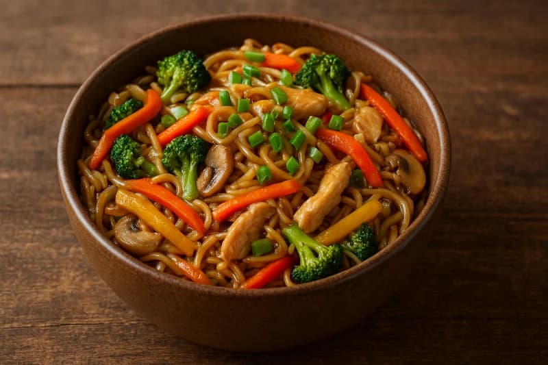 Yakisoba de Micro-ondas Prático de Frango
