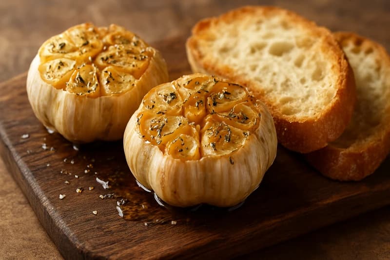 Alho Assado ao Forno Cremoso e Aromático