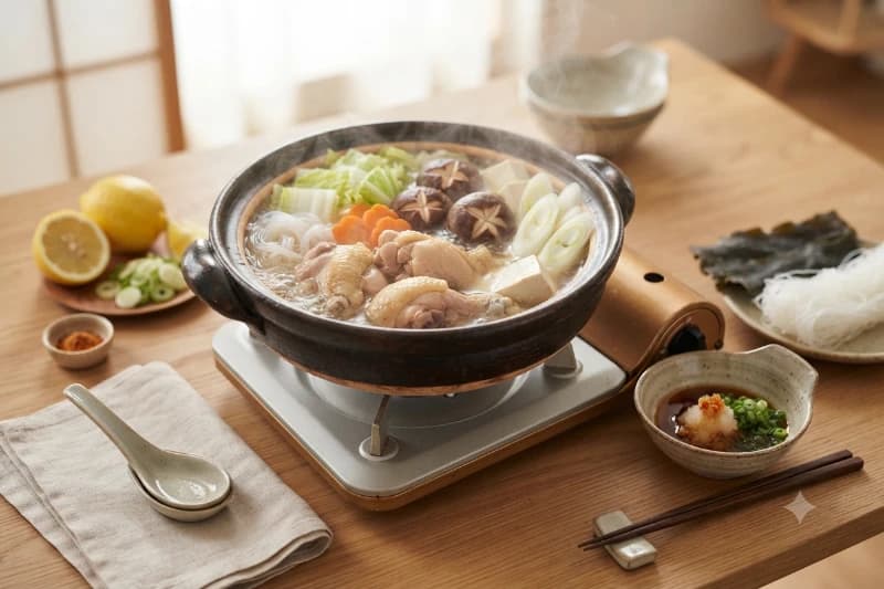 Mizutaki: Cozido de Frango e Legumes Tradicional