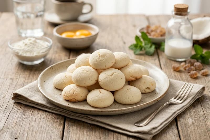 Sequilhos de Maizena com Leite de Coco