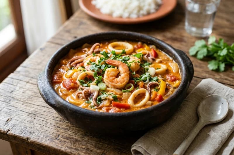Moqueca de Frutos do Mar Cremosa