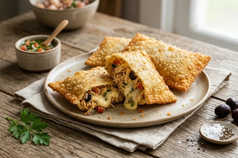 Pastel de Frango com Catupiry Crocante e Cremoso